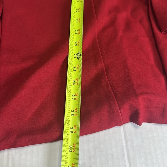 Torrid Studio Luxe Ponte Peplum Red Blazer Nylon Blend Womens Plus Size 6X - Picture 14 of 15
